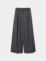 Wide-leg trousers with pleats
