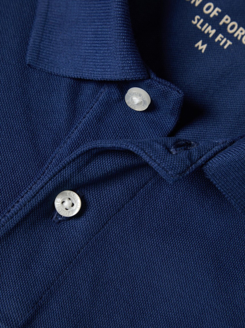 Polo piqu� garment dye