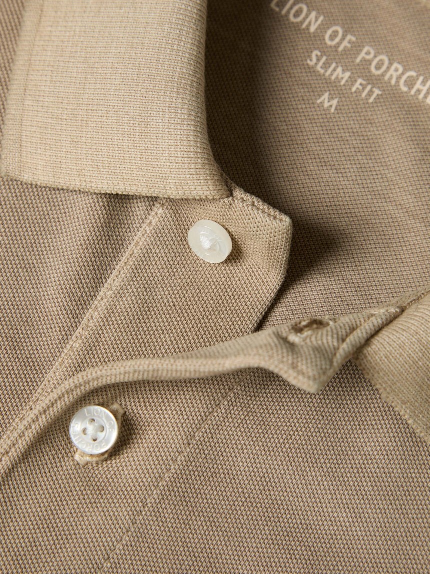 Polo piqu� garment dye