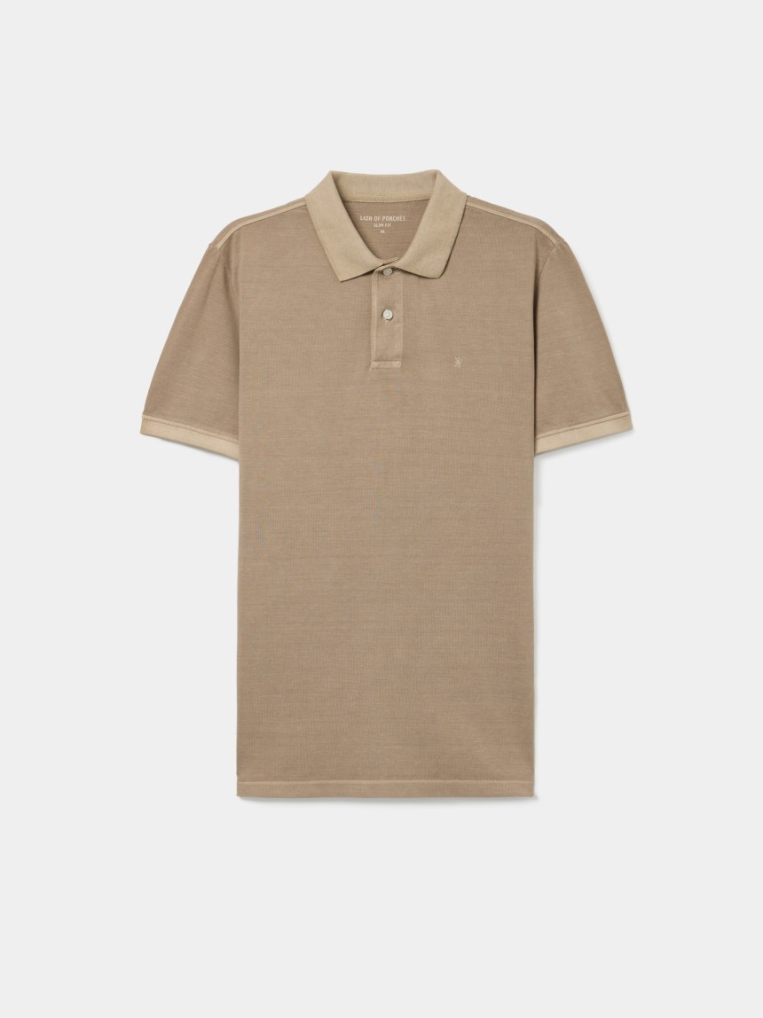 Polo piqu� garment dye