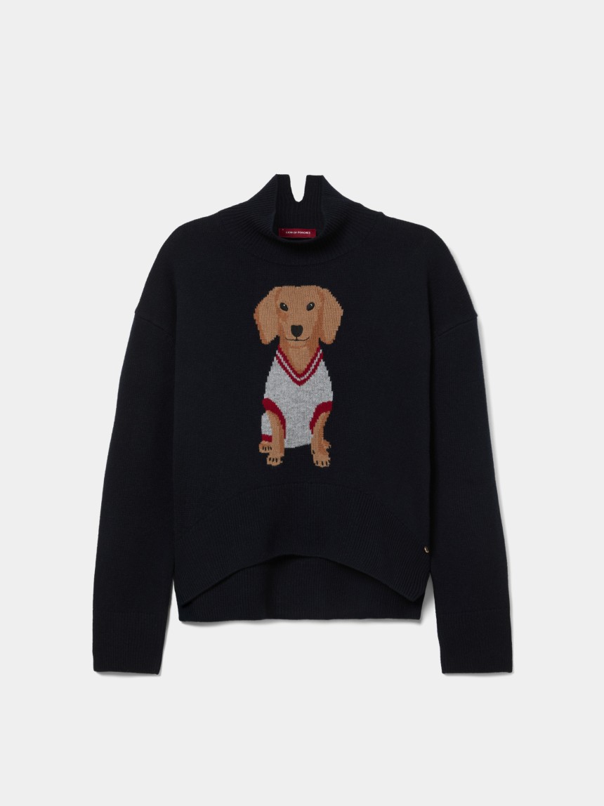 Jersey de lana con Teckel