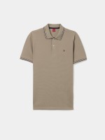 Striped piqu� polo shirt