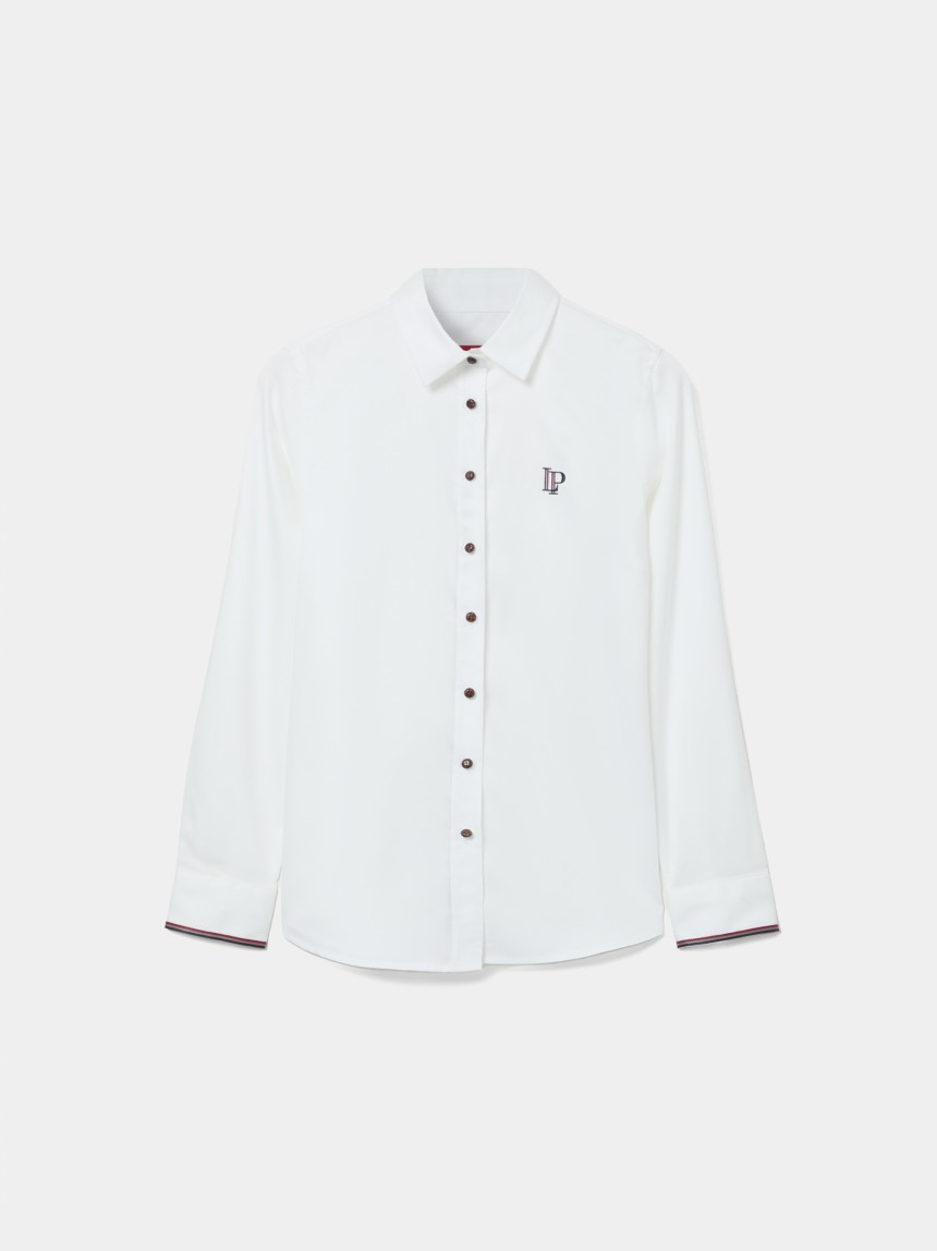 Camisa cl�ssica em algod�o