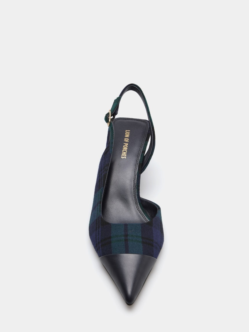 Mid-heel checked shoes