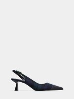 Mid-heel checked shoes