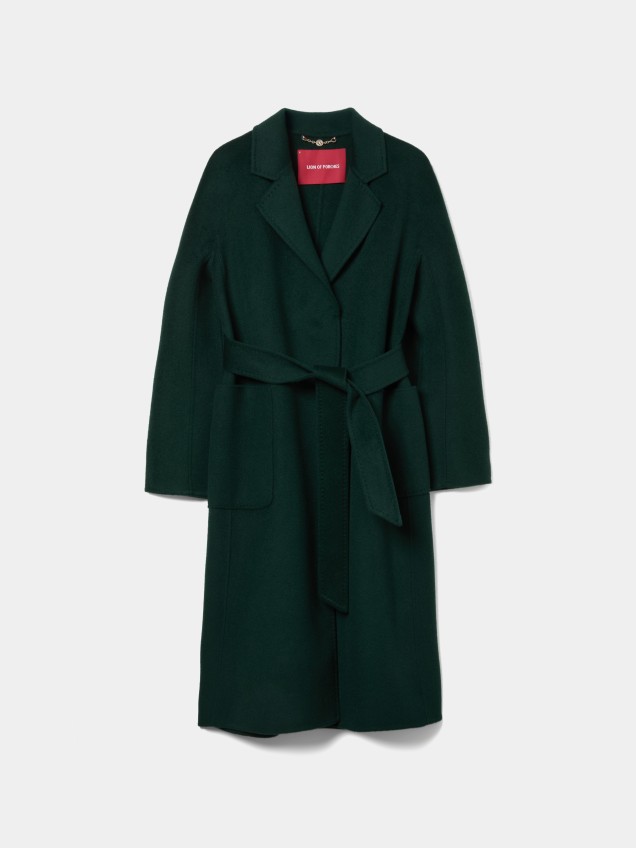 Wool overcoat with belt - Image product