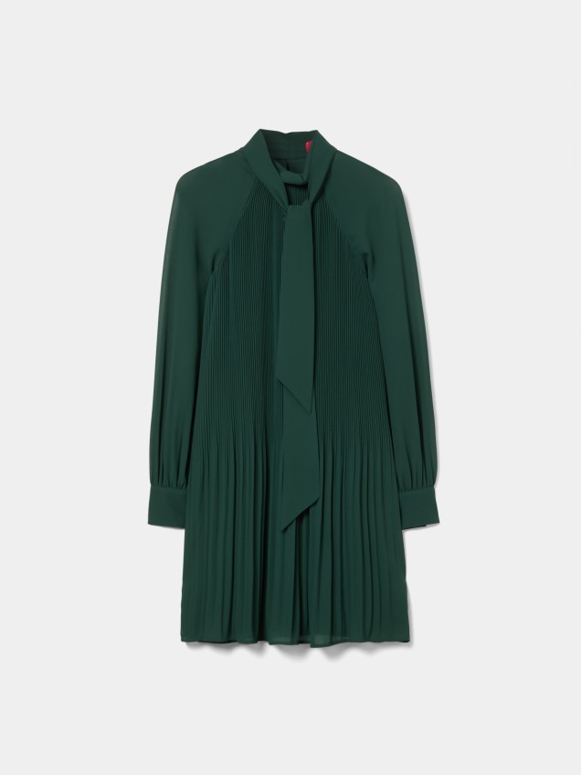 Vestido curto plissado - Image product