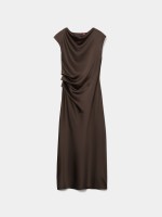 Vestido midi acetinado