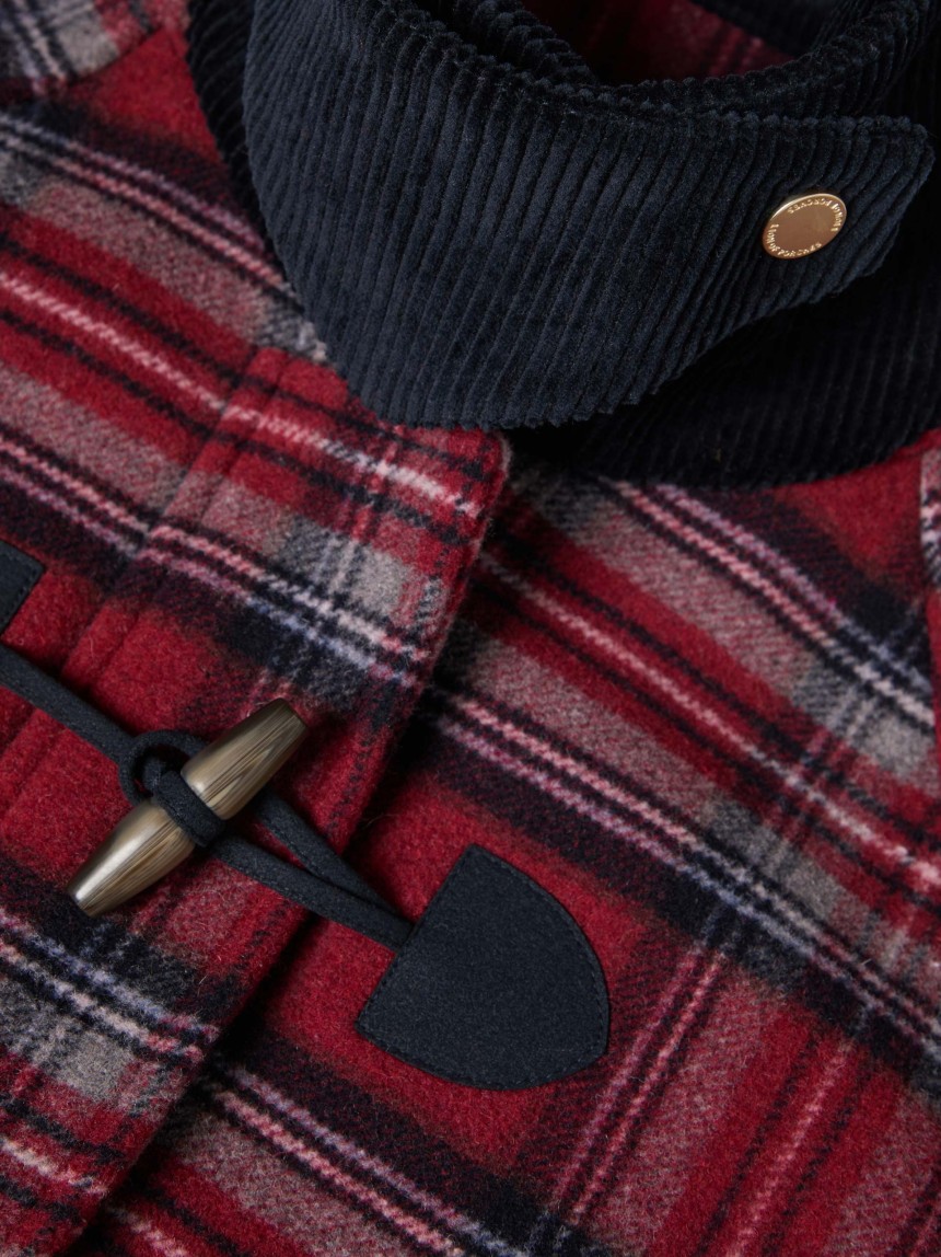 Short plaid jacket