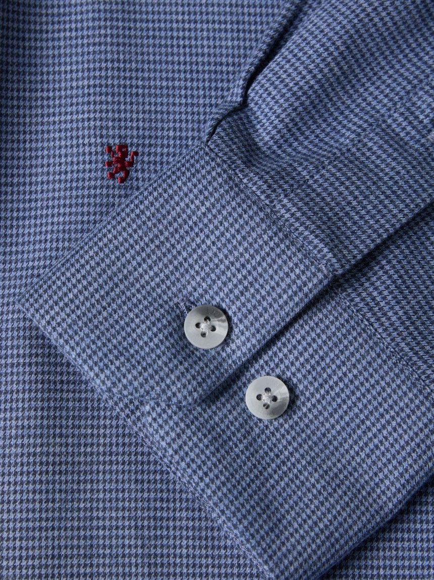 Camisa de franela de corte ajustado