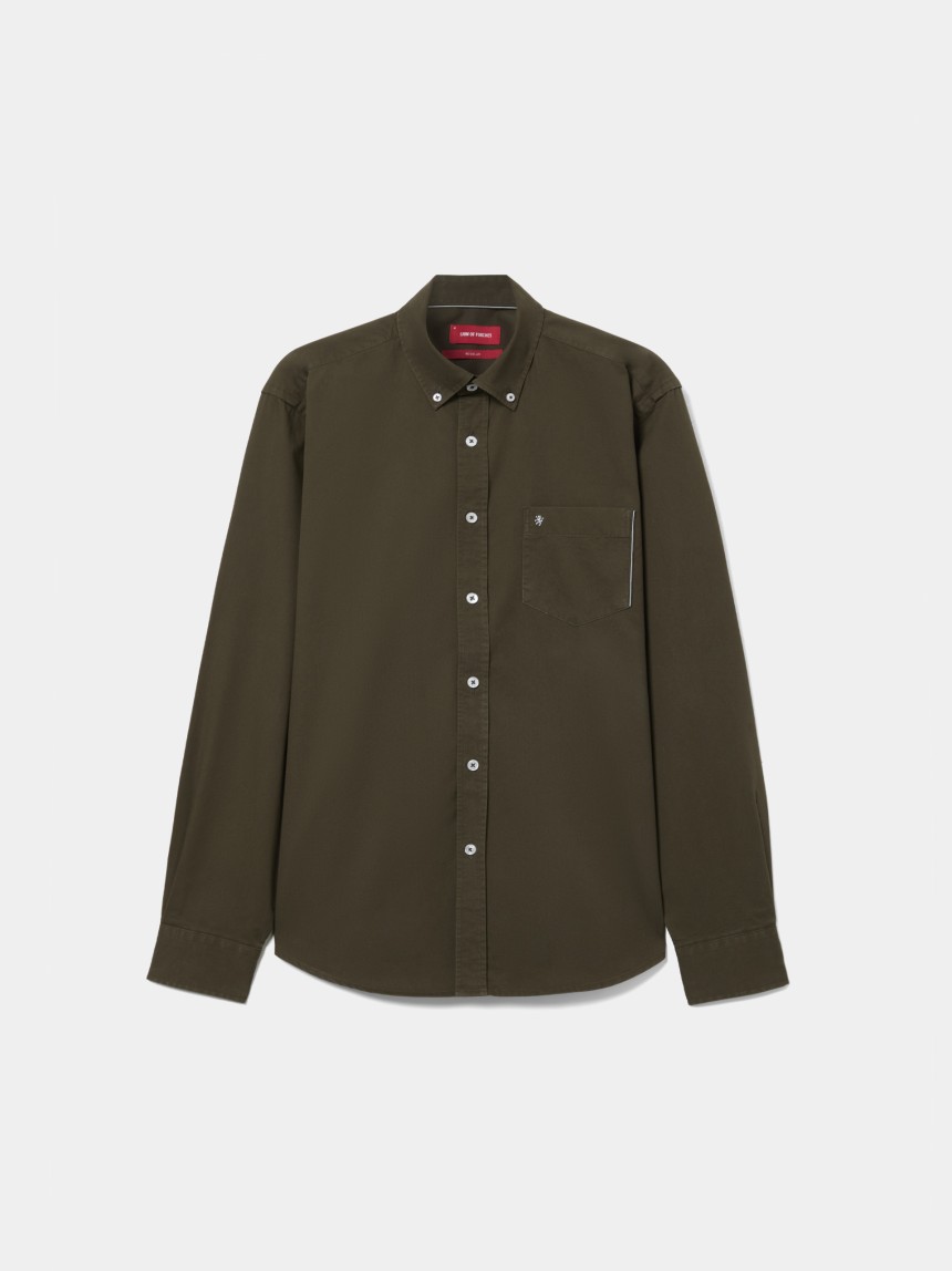 Regular-fit cotton shirt