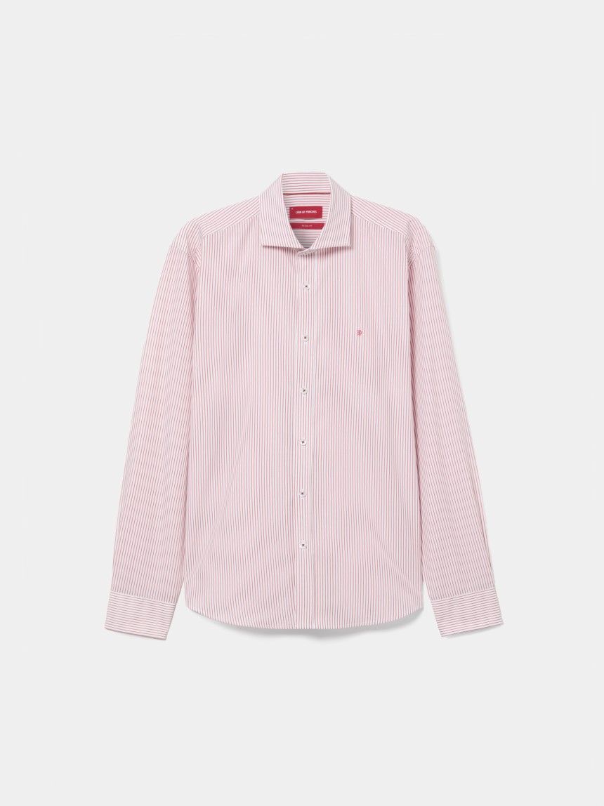 Camisa de corte regular a rayas