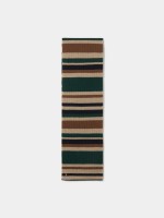 Striped wool scarf