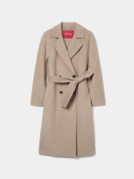 Wool overcoat with belt