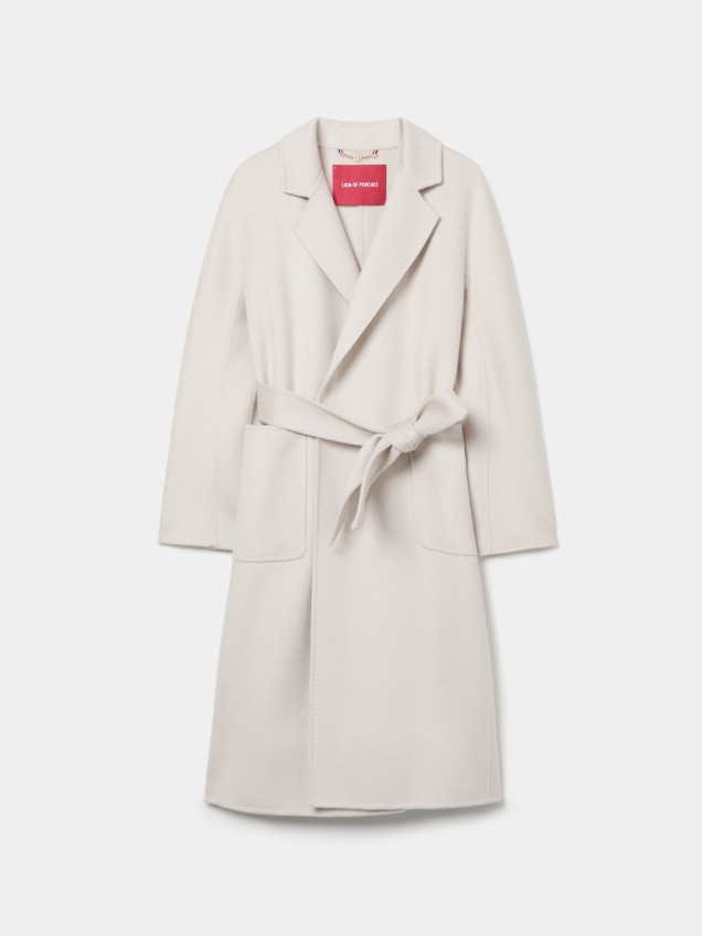 Wool overcoat with belt - Image product