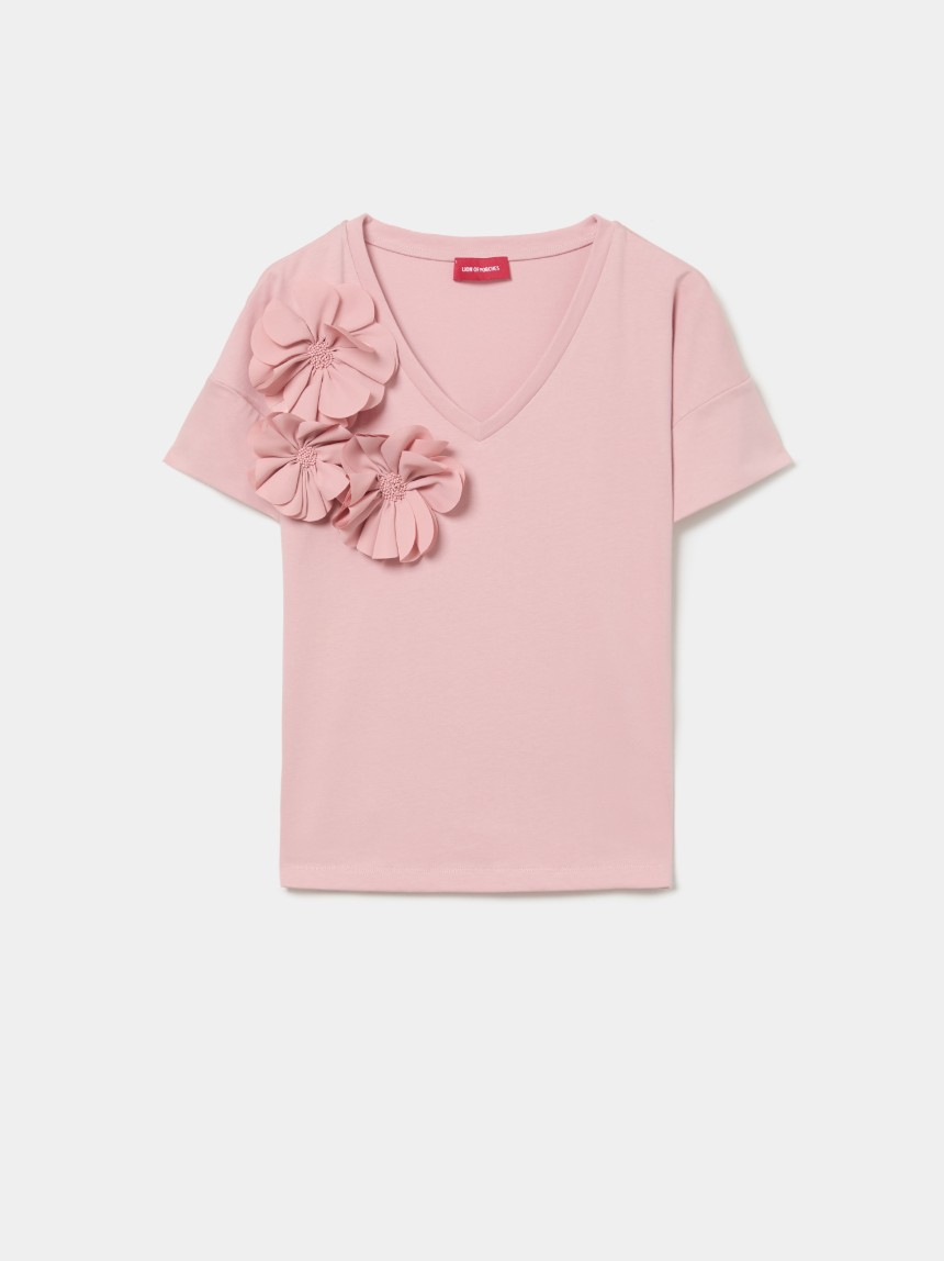 Camiseta con flores