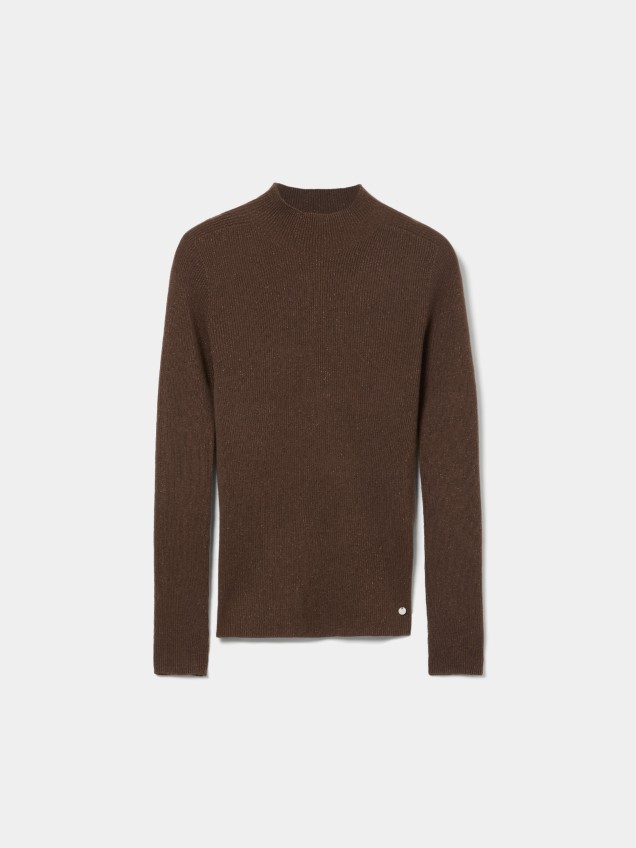 Sweatshirt with a shiny finish