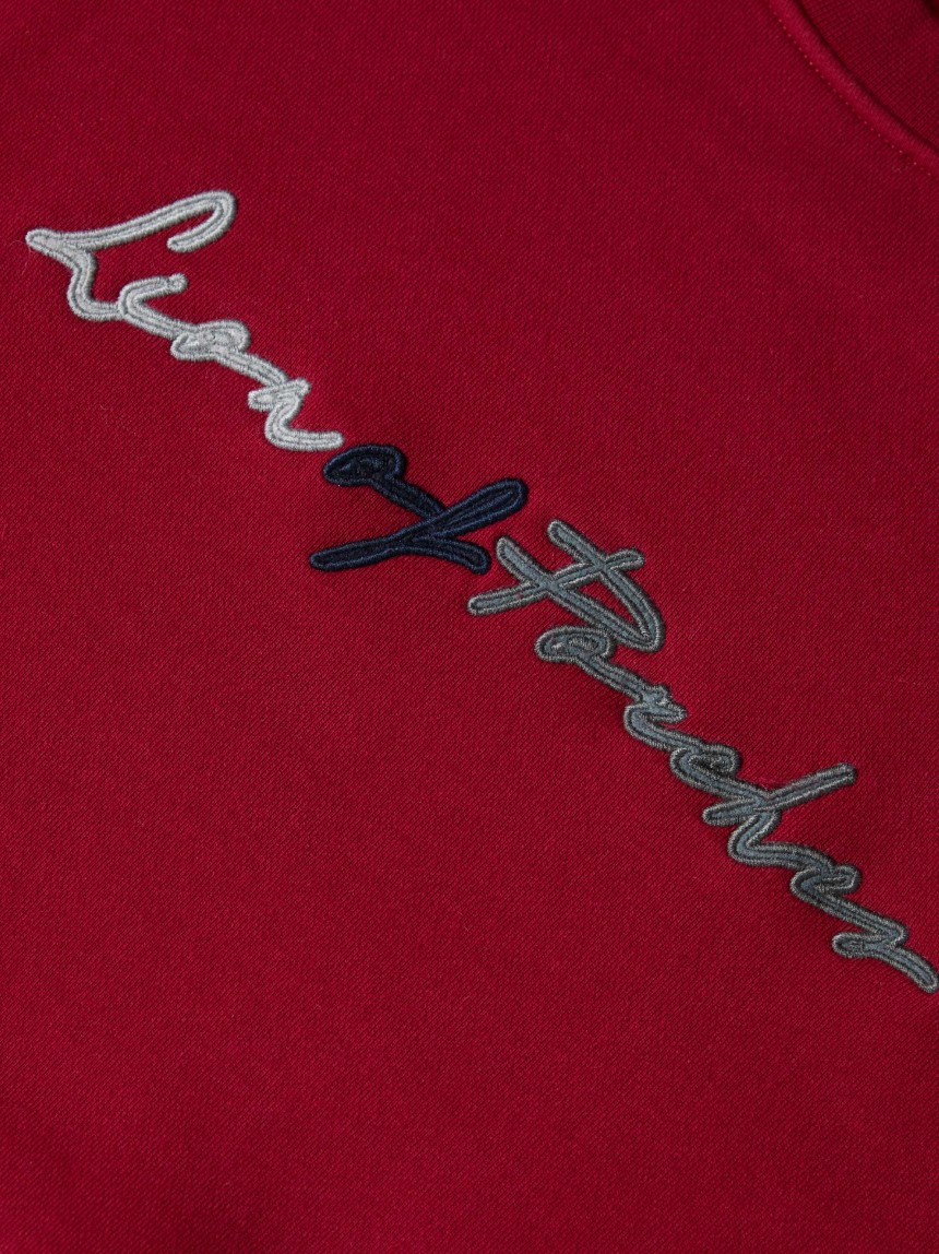 Cotton sweater with logo