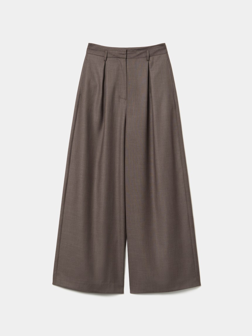 Pleated palazzo trousers