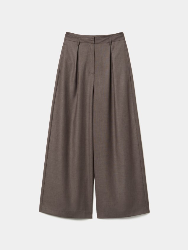 Pleated palazzo trousers - Image product