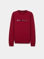Cotton sweater with logo