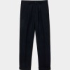 Pinstripe trousers with wool