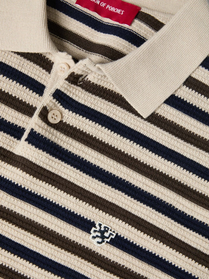 Polo de algod�o �s riscas