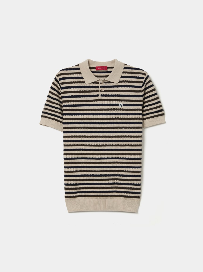 Polo de algod�o �s riscas