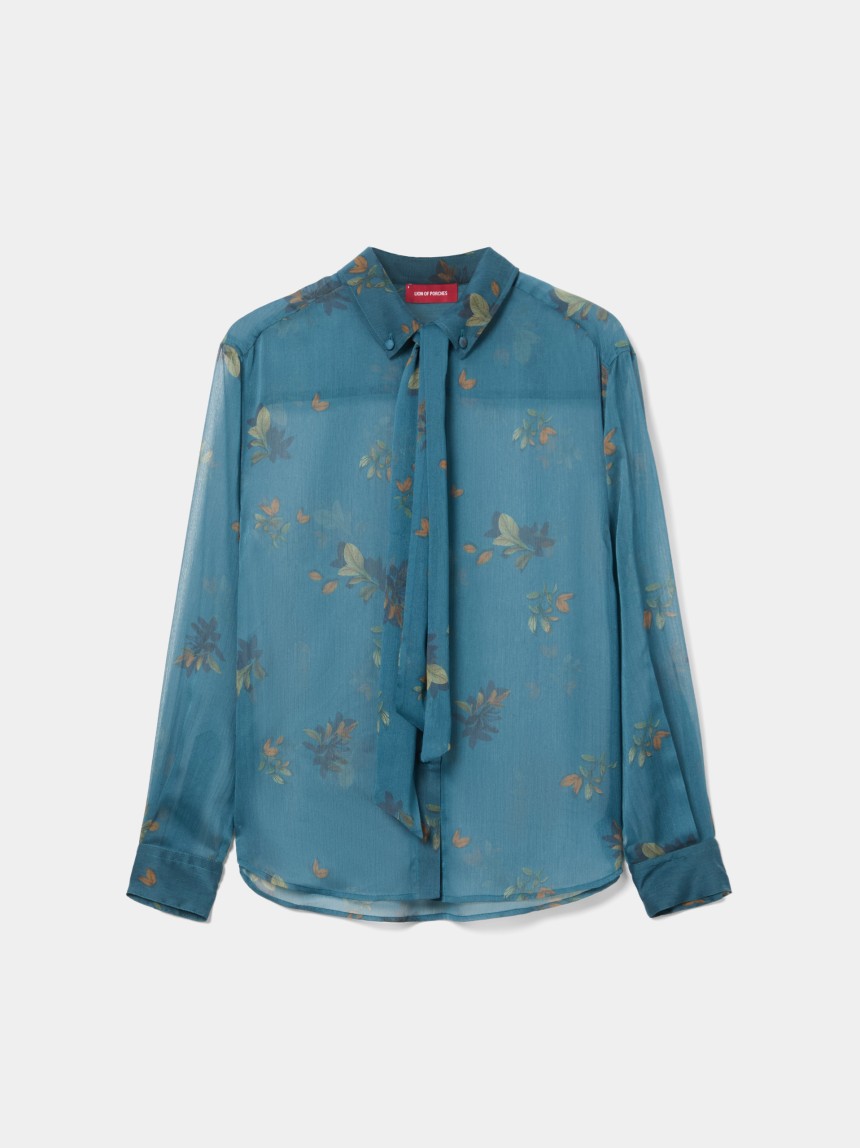 Camisa fluida con estampado floral