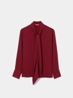 Blusa fluida com la�ada