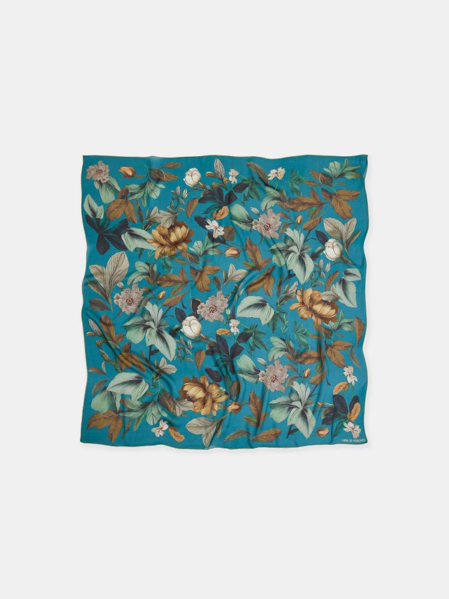 Floral silk scarf - Image product
