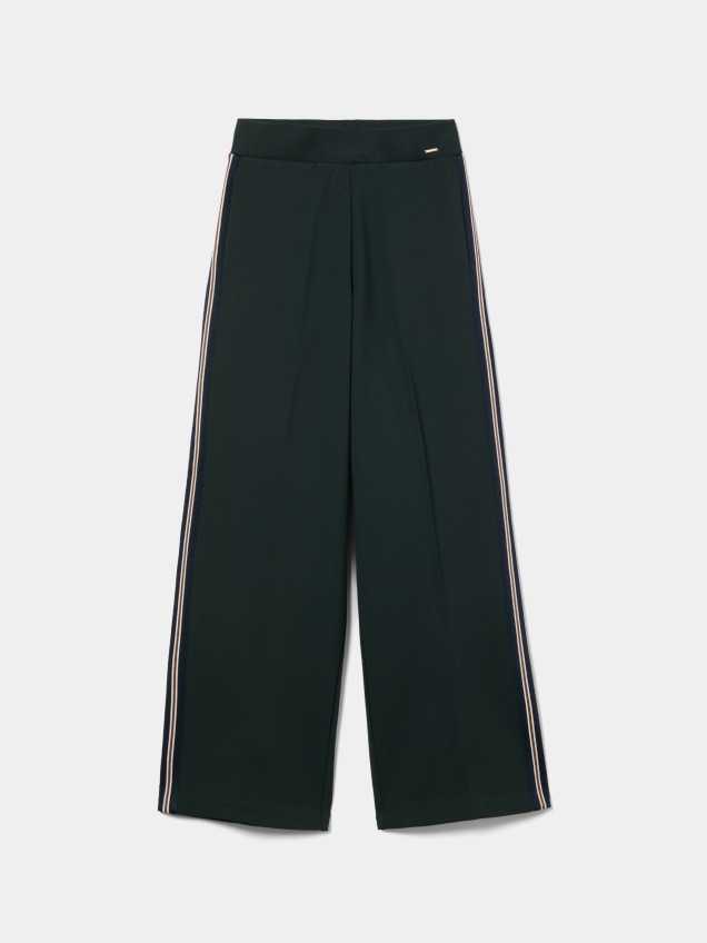 Pantalones de punto con rayas laterales - Image product