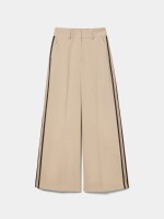 Wide leg trousers in technical fabric