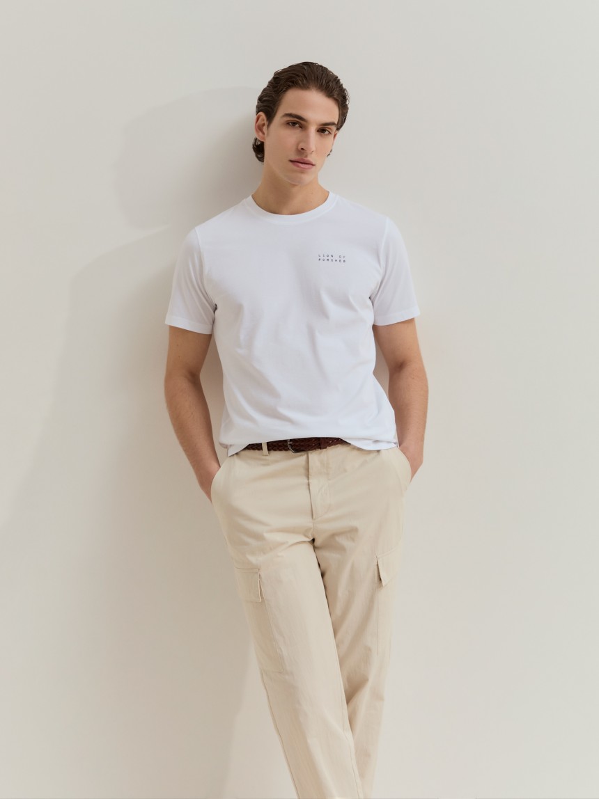T-shirt em algod�o
