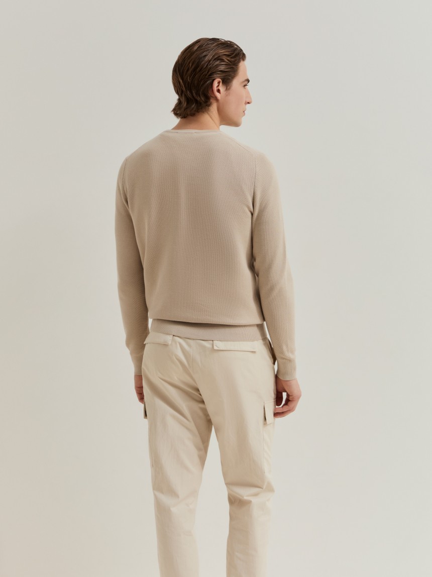Camisola em malha de algod�o