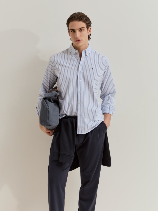 Striped cotton shirt