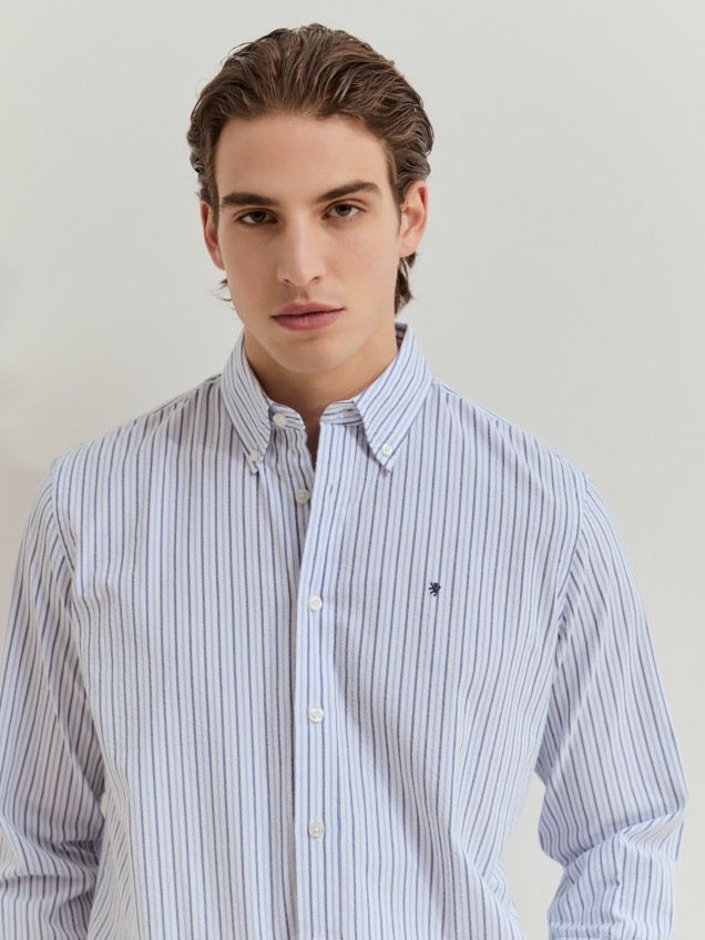 Striped cotton shirt