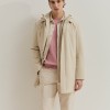 Hooded trench coat