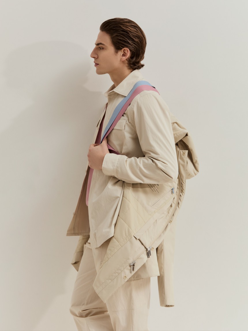 Hooded trench coat