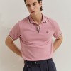 Polo regular fit em piqu�