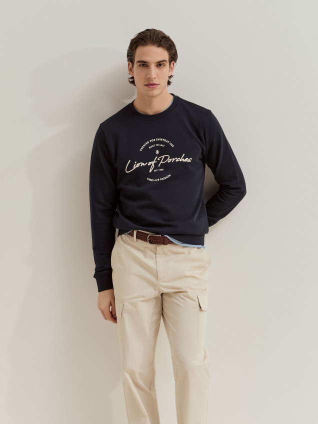 Sweatshirt em algod�o
