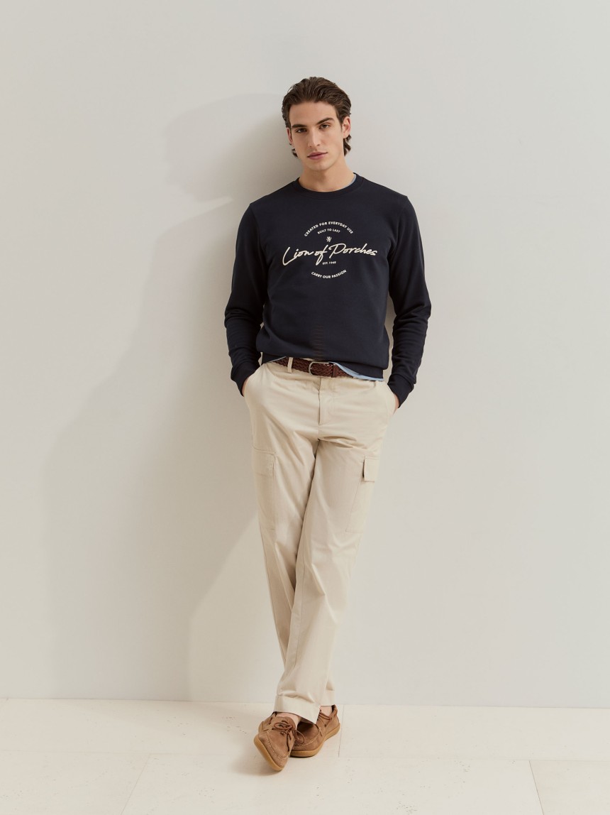 Sweatshirt em algod�o