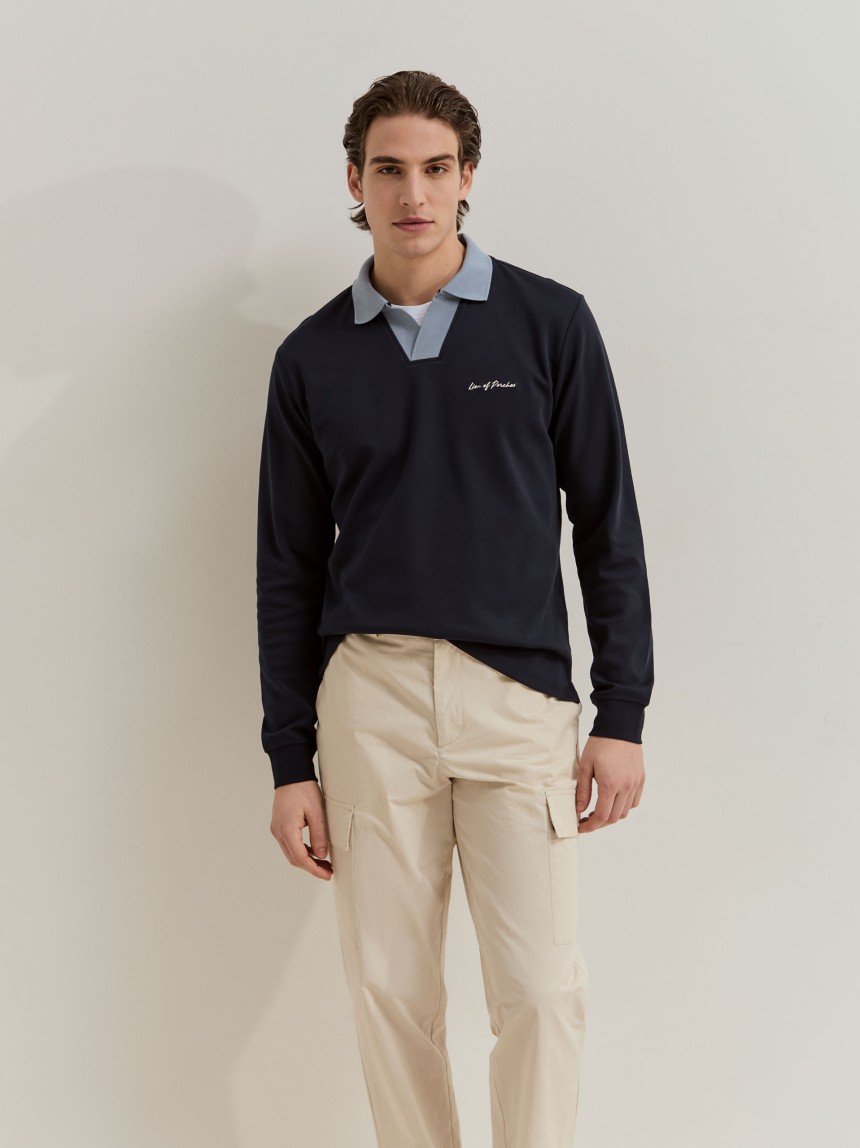 Polo de manga comprida