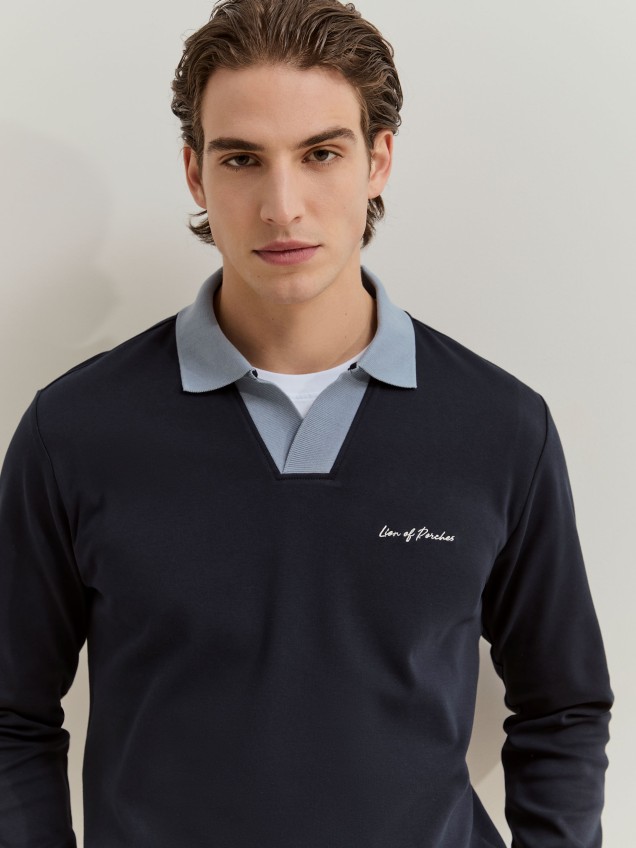 Polo de manga comprida