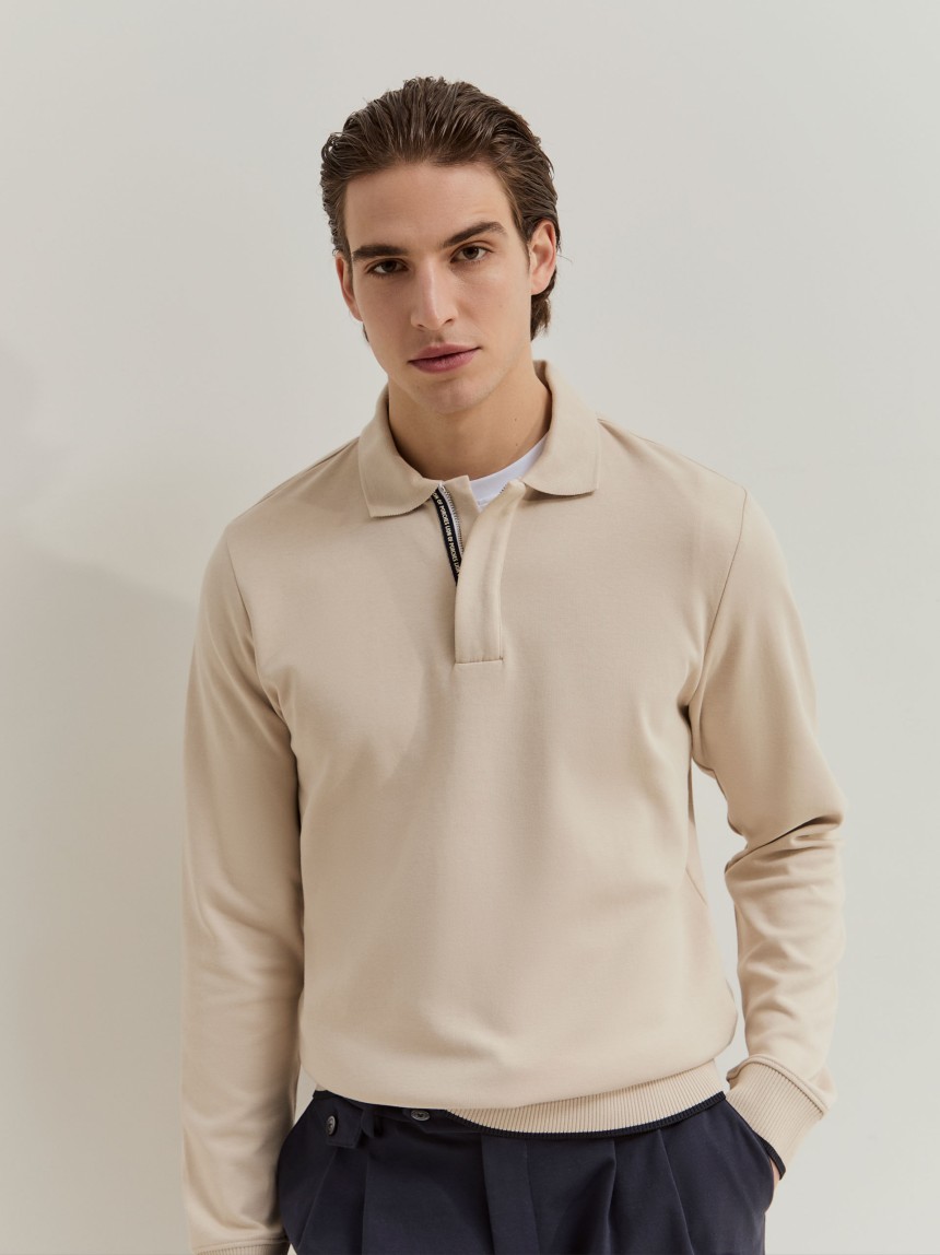 Camisola de malha com carcela