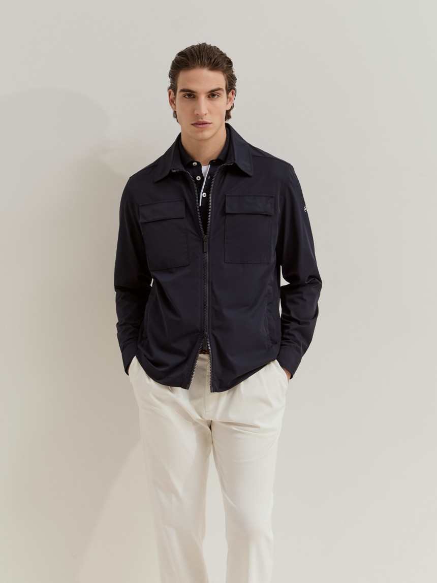 Sobrecamisa com bolsos