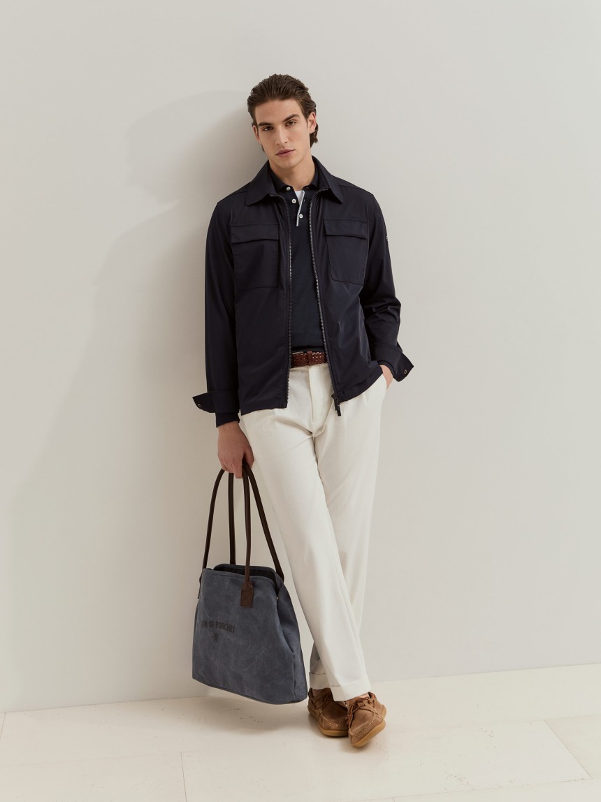 Sobrecamisa com bolsos