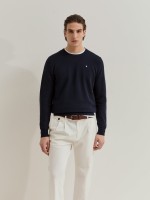Camisola em malha de algod�o