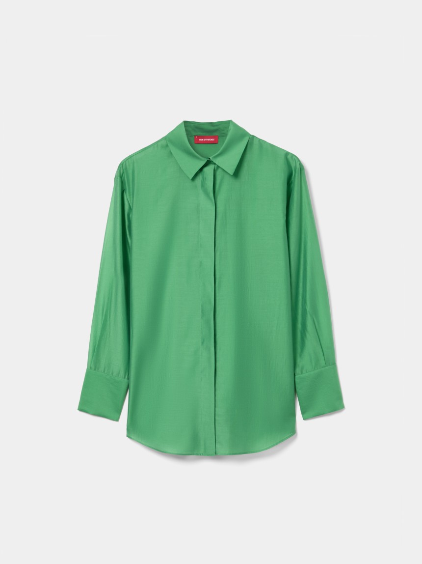 Camisa fluida em liocel