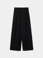 Cal�as wide leg com pregas
